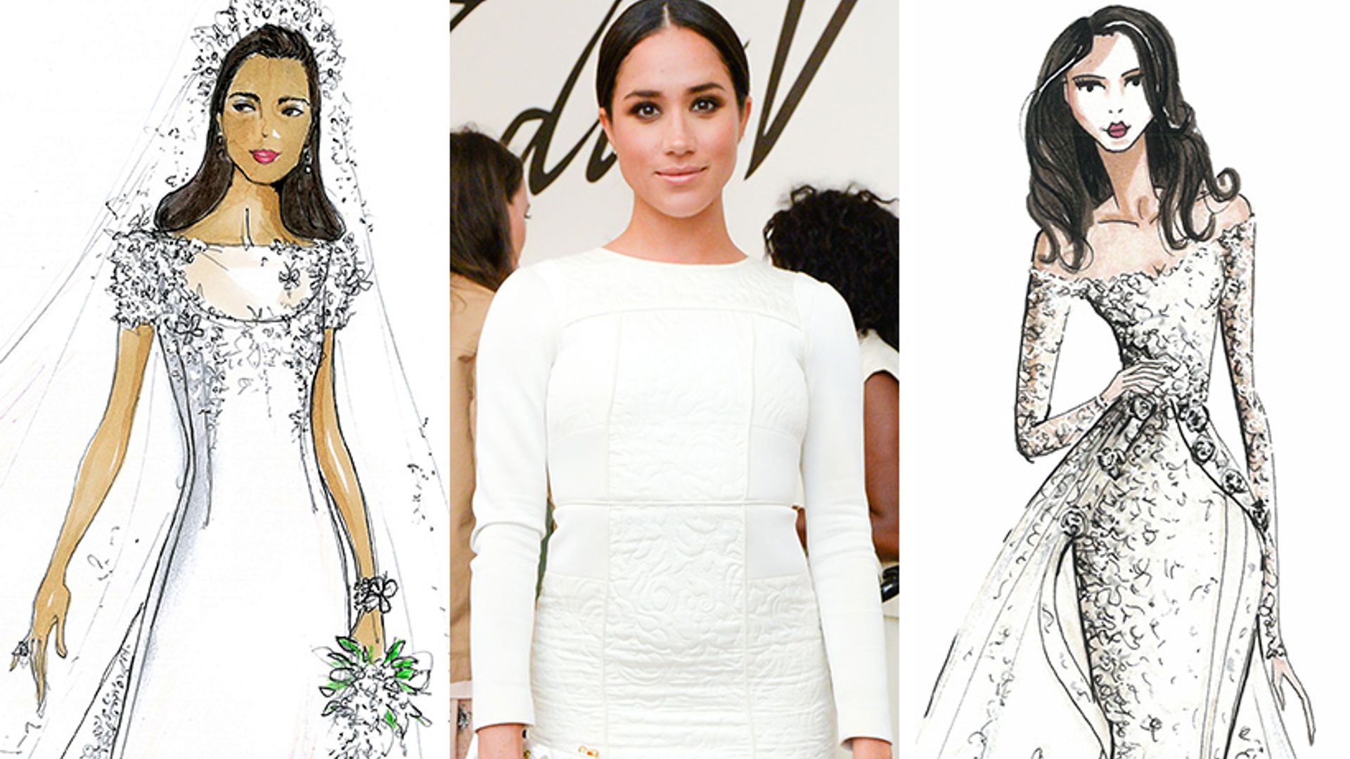 Meghan Markle wedding dress predictions see here HELLO!