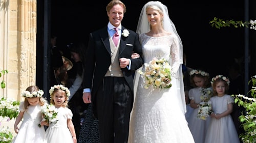 Royal wedding celebrations continue as Lady Gabriella Windsor wears fourth dress