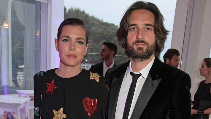 charlotte casiraghi and fiance dimitri rassam at party
