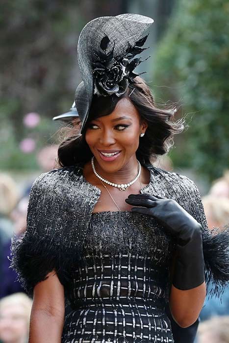 black wedding guest hat