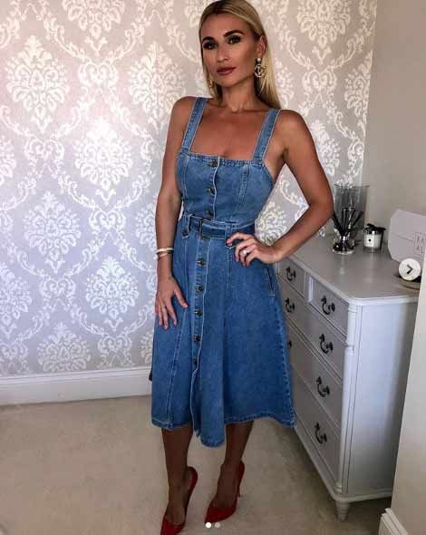 billie faiers denim dress