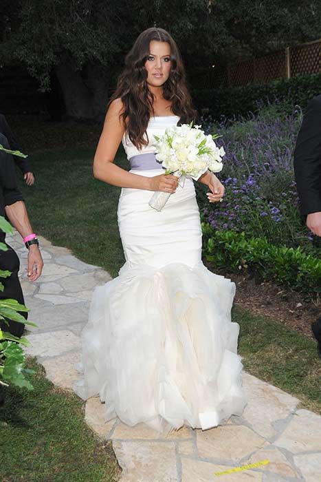 wore Vera Wang wedding dresses ...