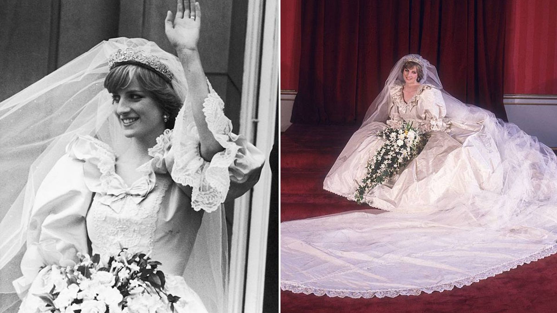 Princess Diana's wedding dress featured ...
