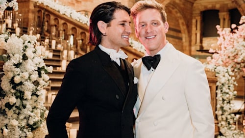Ollie Locke and husband Gareth Locke share spectacular wedding photos with HELLO!