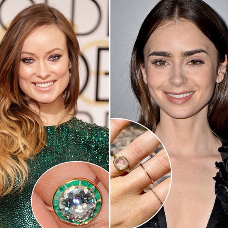 non diamond engagement rings celebrities