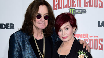 Sharon Osbourne's husband Ozzy looks unrecognisable in wedding photo