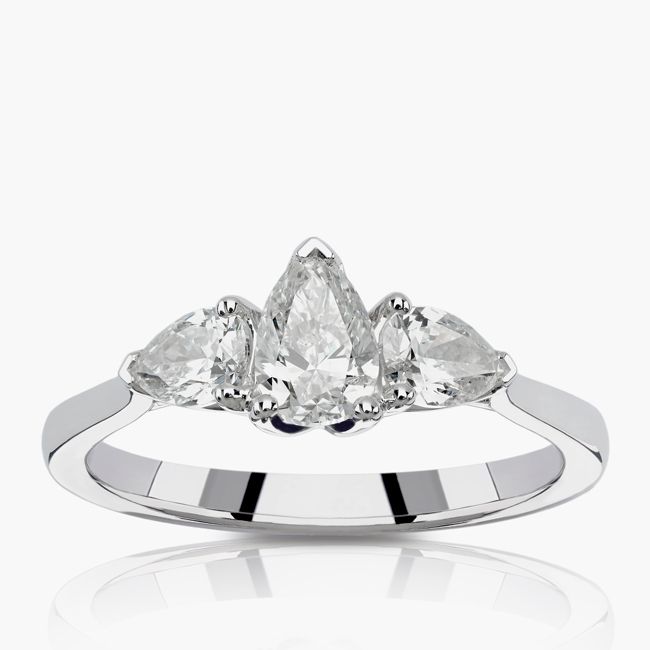 ernest jones baguette diamond ring