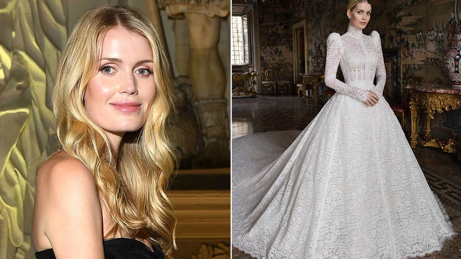 Lady Kitty Spencer Weds In Rome Wearing Multiple Dolce Gabbana Alta ...