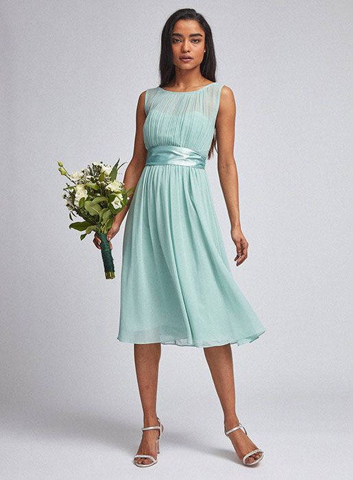 blue and green bridesmaid dresses