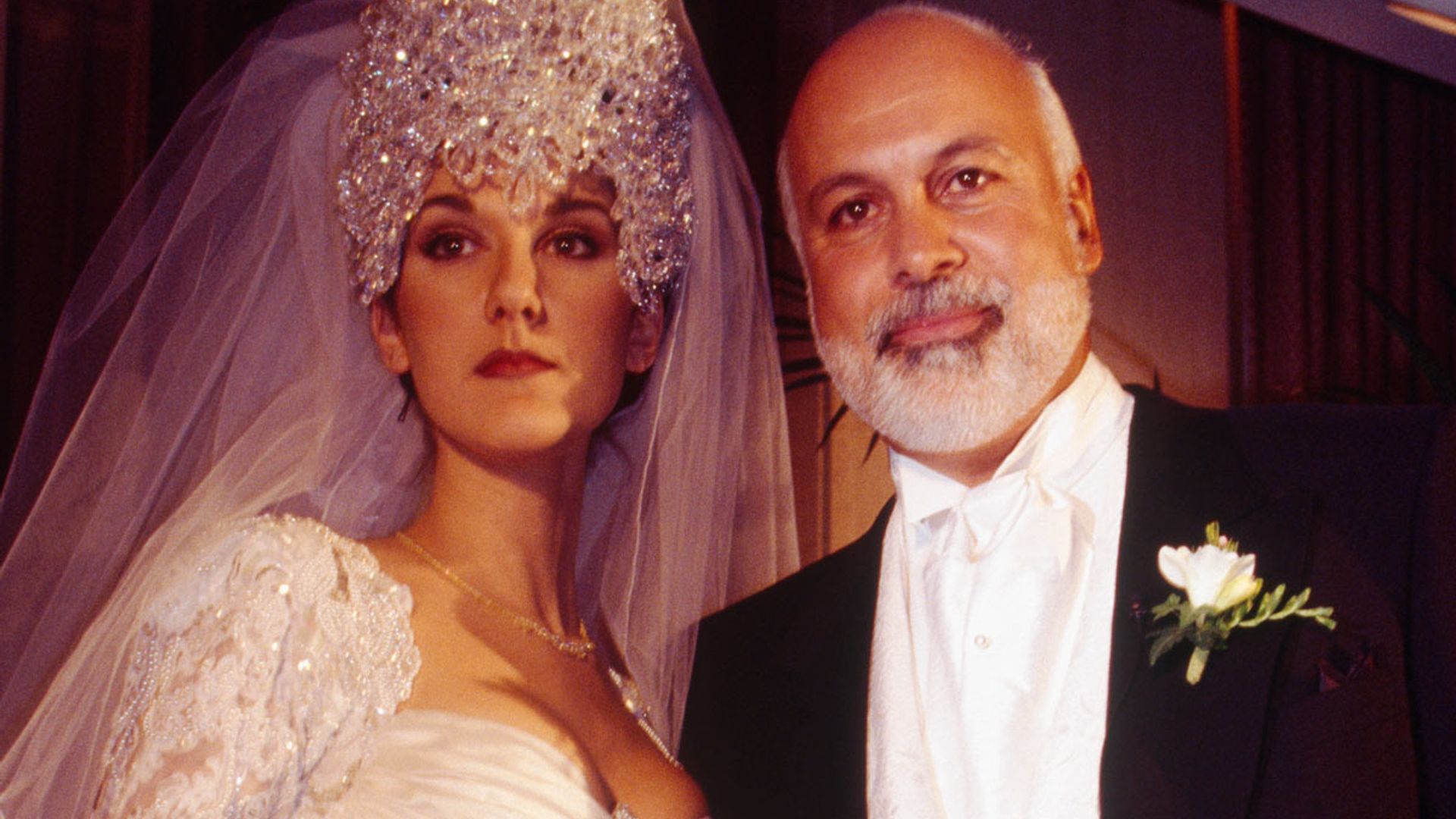 Celine Dion's crystal-studded wedding dress took 1000 hours to make ...