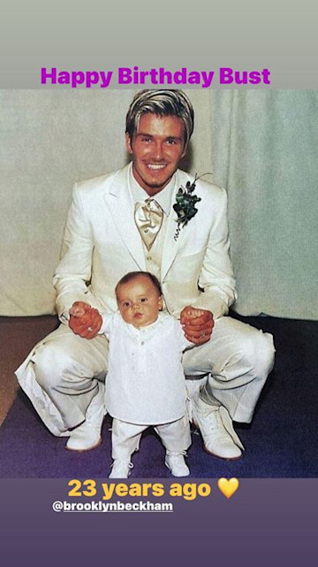 David Beckham Shares Incredible Wedding Photo With Son Brooklyn See Matching Outfits Hello