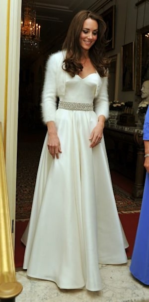Kate Middleton's £250k wedding dress was overflowing with secret family tributes – photos | HELLO! Kate Middleton's £250k wedding dress was overflowing with secret family tributes – photos | HELLO!