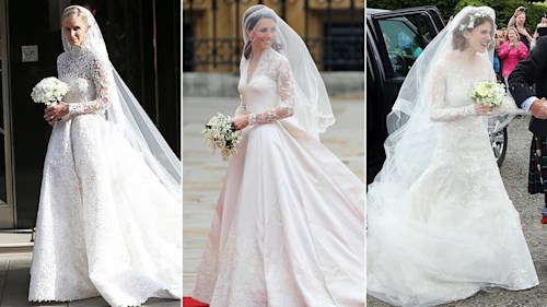 7 celebrity brides and their Kate Middleton inspired wedding dresses