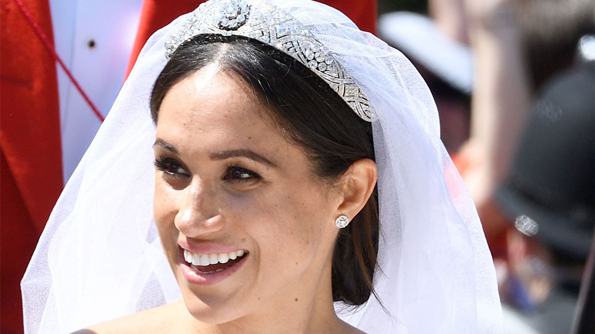 Meghan Markles Wedding Dress Looks Just Like This Royals 18 Years Earlier Hello 