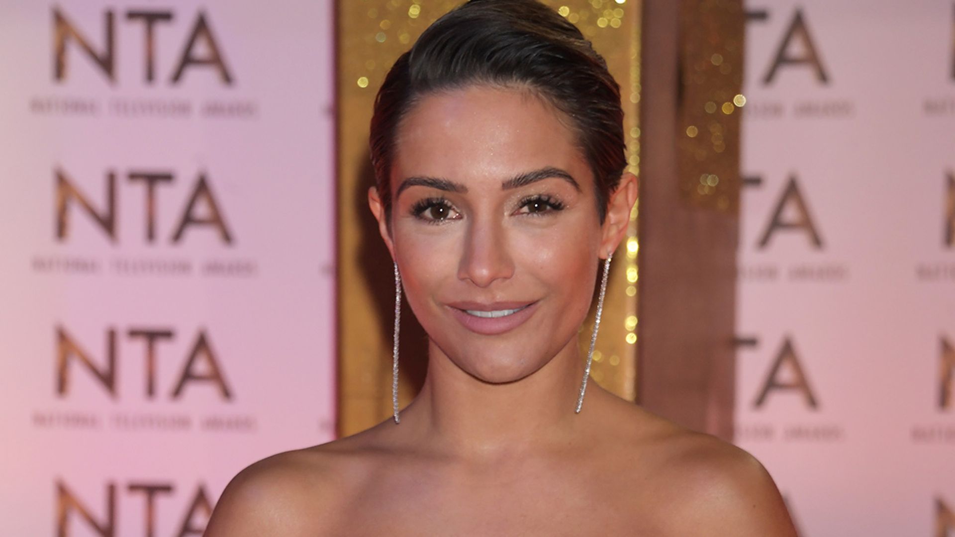 Frankie Bridge is ageless in figure-hugging bridal gown with son Parker ...