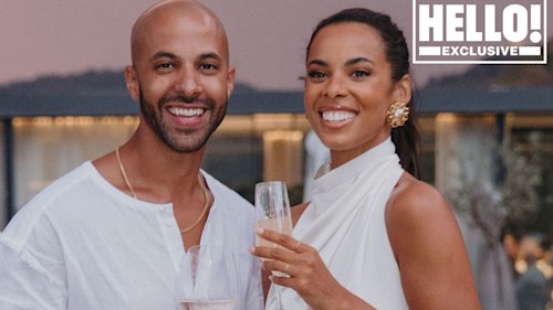 Bride Rochelle Humes wows in unseen satin wedding shorts – exclusive pictures