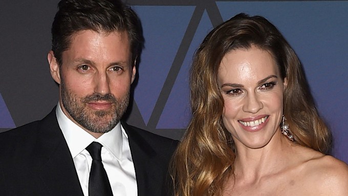Pregnant Hilary Swank's rarely-seen second wedding dress revealed in ...
