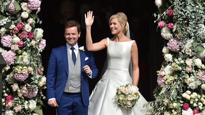 Declan Donnelly and his new wife Ali Astall on their wedding day