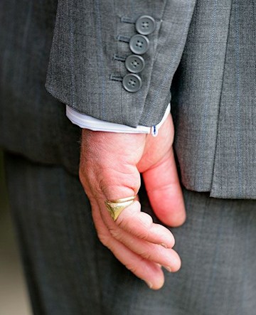 King Charles' wedding and signet ring