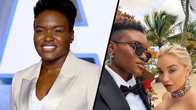 Strictly's Nicola Adams' wedding photos with mini dress-clad Ella Baig
