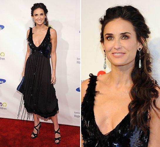 Demi Moore goes to charity event alone without Ashton Kutcher HELLO! image photo