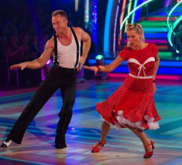 Denise Van Outen and Louis Smith sit at the top of Strictly Come ...