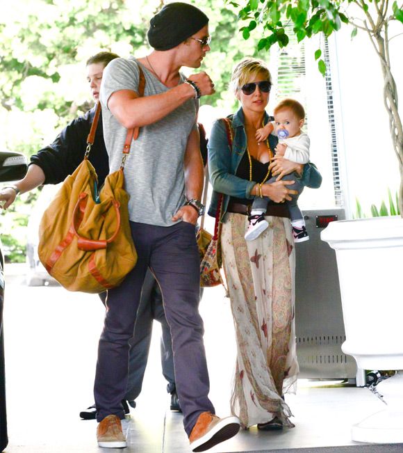 Devoted dad Chris Hemsworth takes Elsa Pataky and baby India out for ...