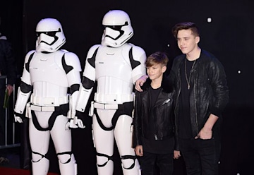 Brooklyn Beckham And Romeo Attend Star Wars Premiere 