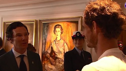 Star-struck Andy Murray meets Benedict Cumberbatch: see the video
