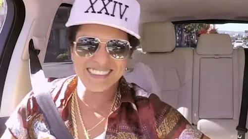 James Corden teams up with Bruno Mars for Carpool Karaoke: watch trailer