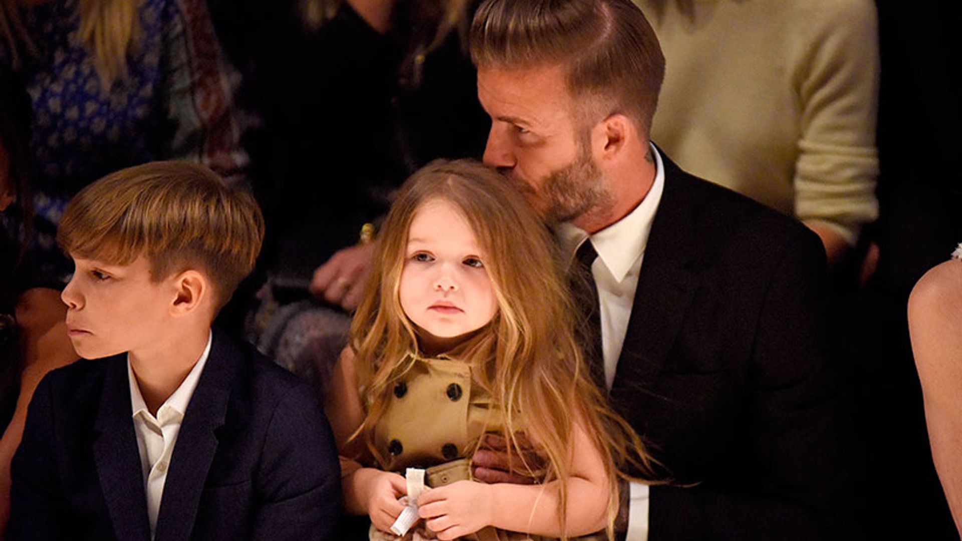 Harper Giving Dad David Beckham A Kiss Is The Sweetest Picture You Will ...