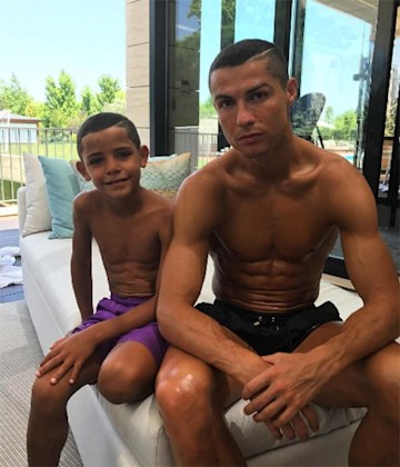 Cristiano Ronaldo and son Cristiano Jr get matching hair cuts | HELLO!