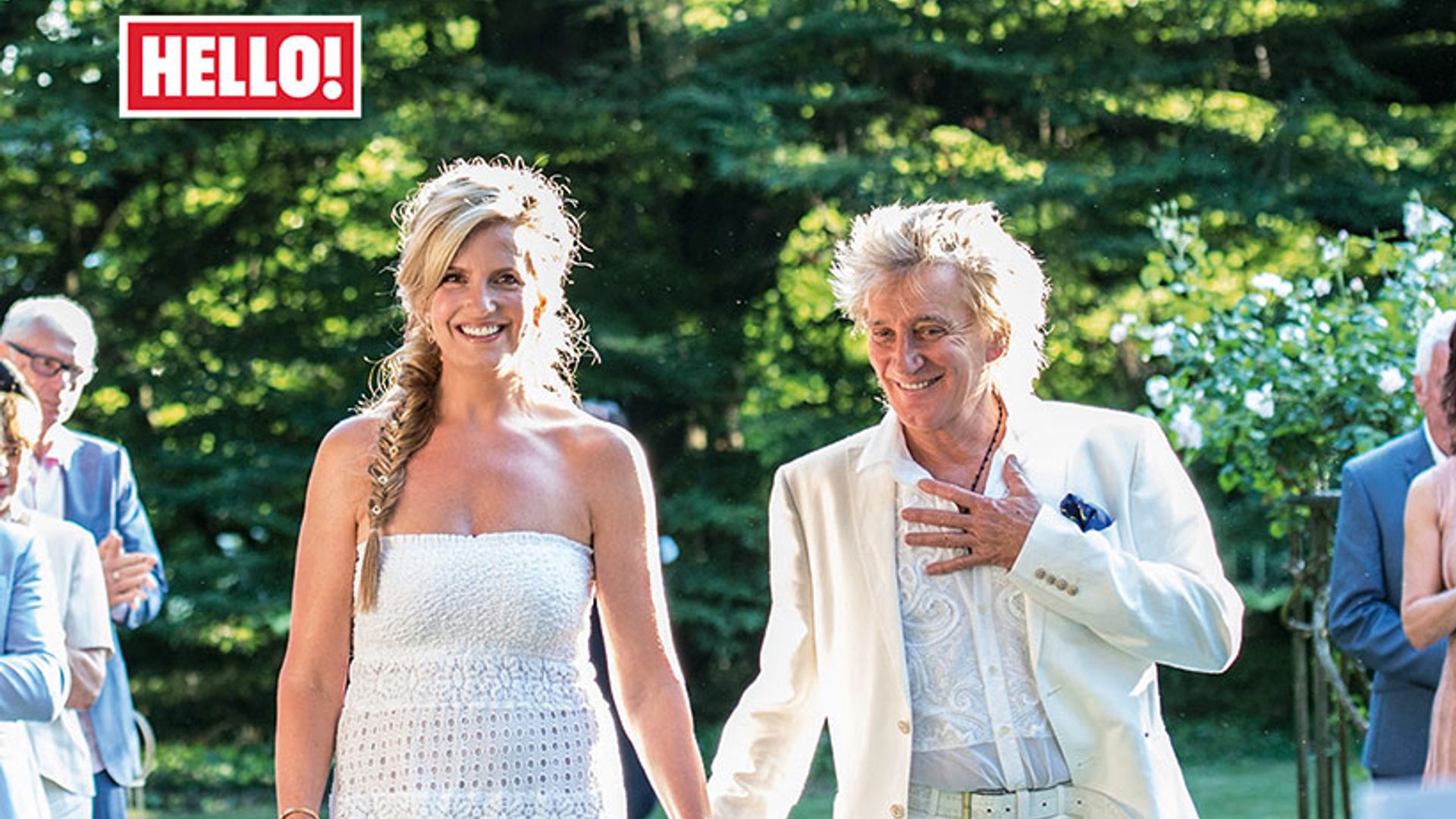 Exclusive! Sir Rod Stewart and Penny Lancaster renew their wedding vows