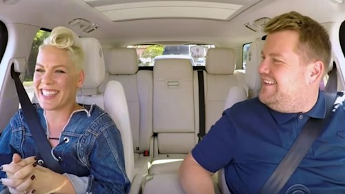 WATCH: Pink and James Corden harmonise on Carpool Karaoke
