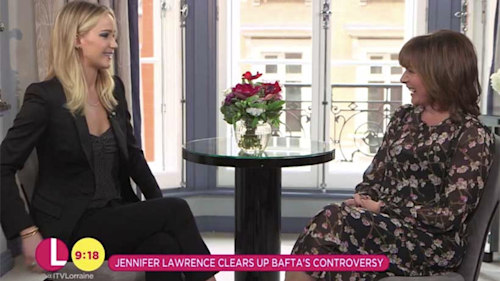 Jennifer Lawrence jokes about offending England after Joanna Lumley incident