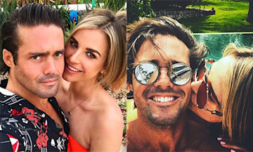 Vogue Williams and Spencer Matthews take holiday selfie