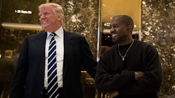Donald Trump with Kanye West
