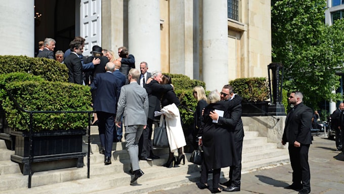 Celebrities gather to mourn Dale Winton at his London funeral: David