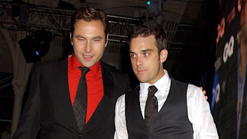 David Walliams with Robbie Williams at GQ Awards