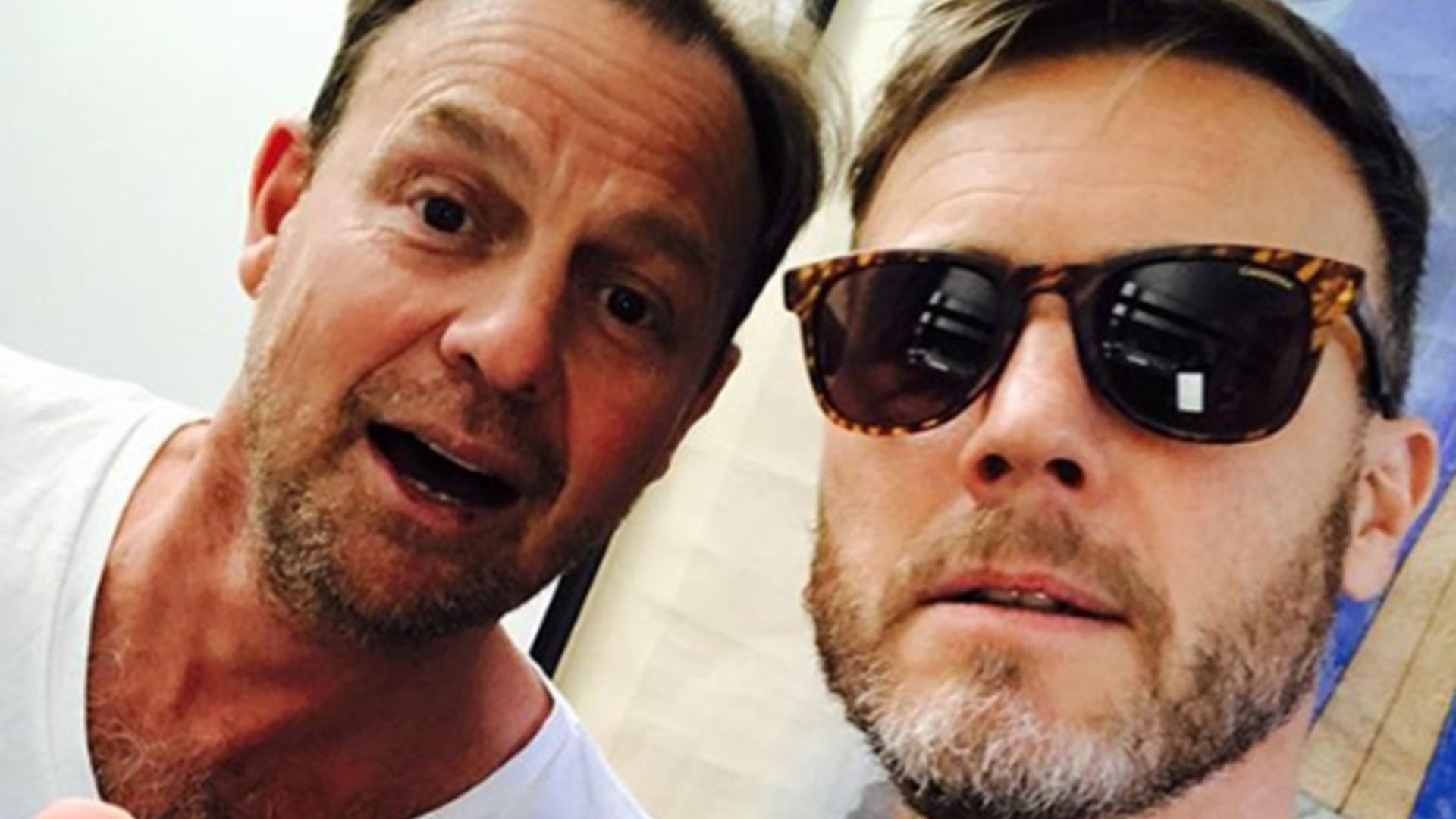 Gary Barlow shares shirtless photo of Jason Donovan on 50th birthday