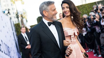 george and amal clooney speak about the royal wedding