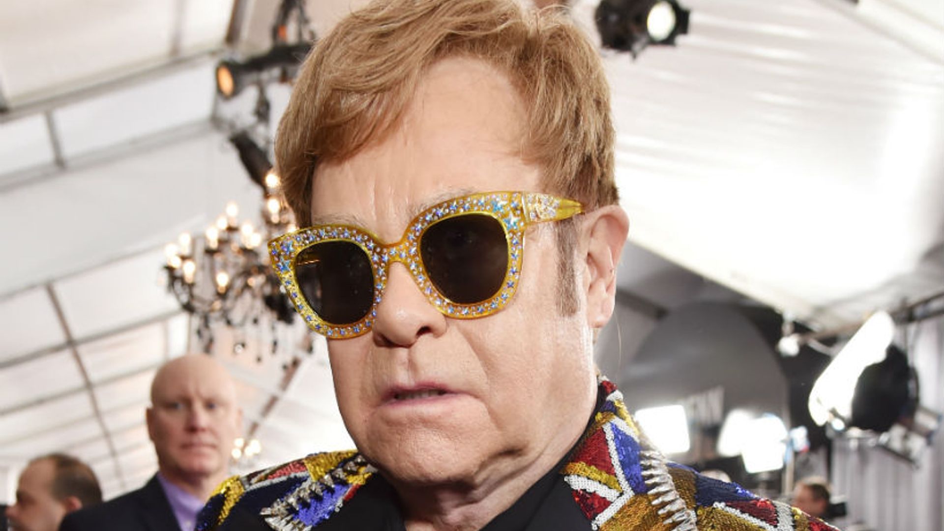 Elton John shares rare photo of his sons supporting England in the