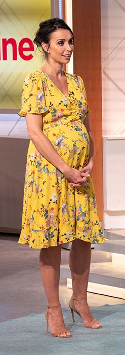 Christine Bleakley Dresses For The Heatwave In A Yellow Oasis Dress – And  You Can Really See Her Baby Bump HELLO!