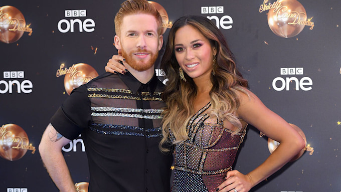 Neil and Katya Jones put on a united front 