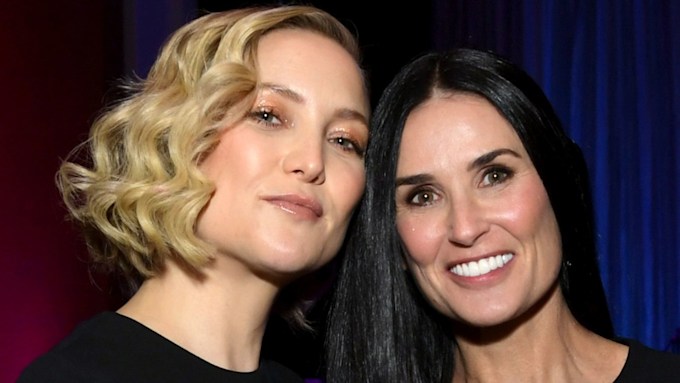 Demi Moore and Kate Hudson attend makeup-free party full of bare-faced ...