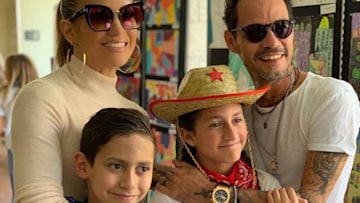 jennifer lopez and marc anthony with twins emme and max 