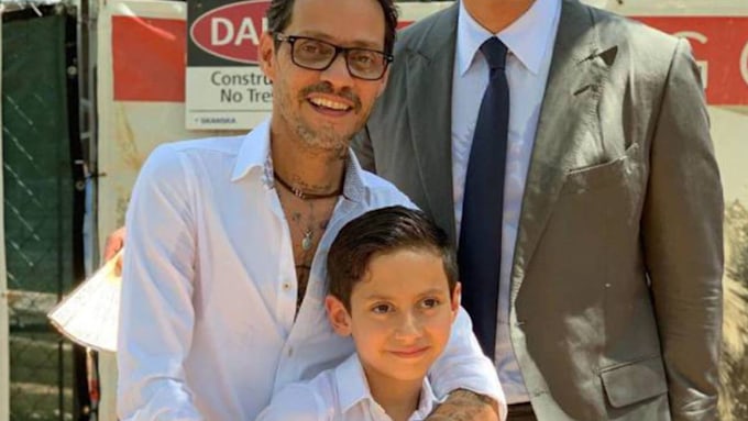 jennifer lopez son max with dad marc anthony 
