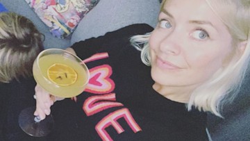 holly willoughby drinking