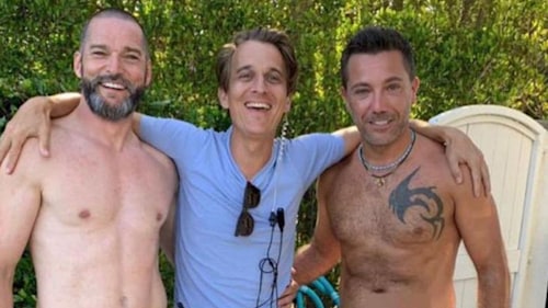 Gino D'Acampo poses naked with co-star in very cheeky snap - see pic