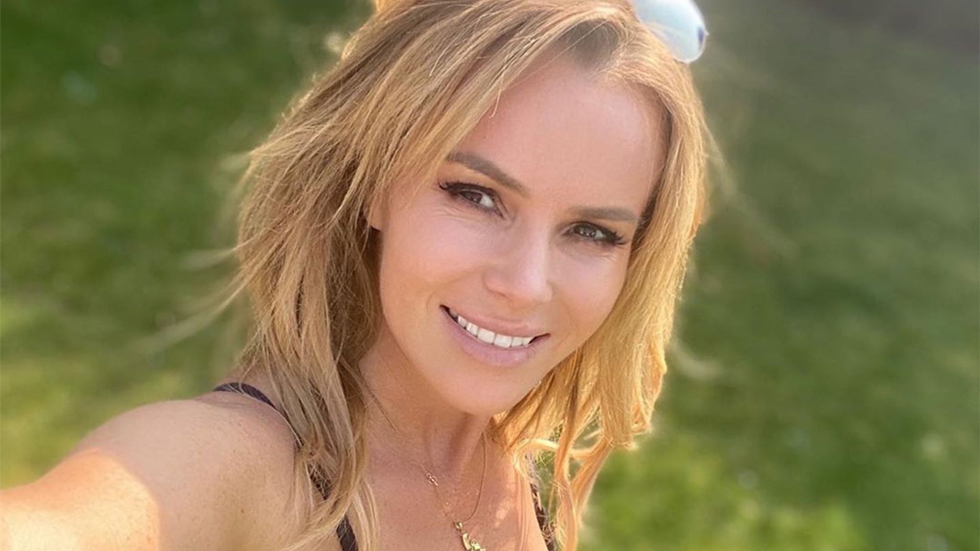 Amanda Holden Stuns In Plunging Yellow Swimsuit In Amusing TikTok Video HELLO